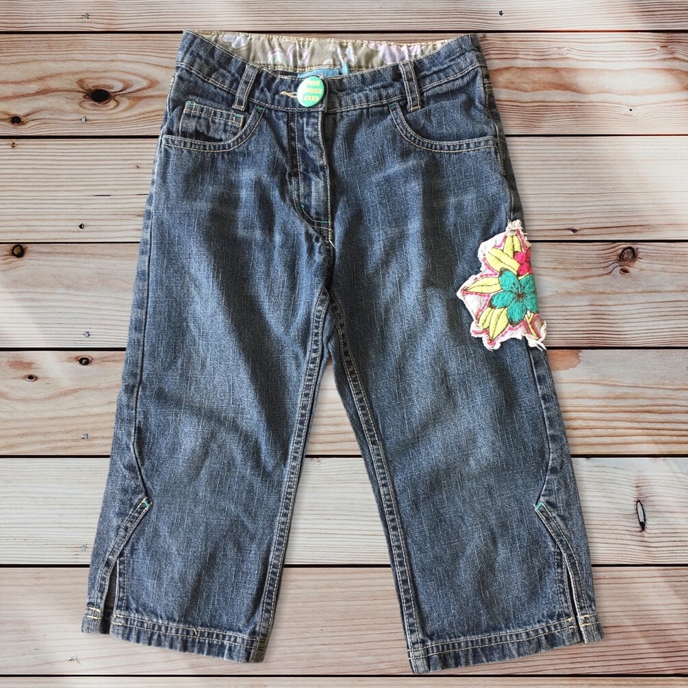 FRENDZ Denim Capri / Long Embellished Shorts